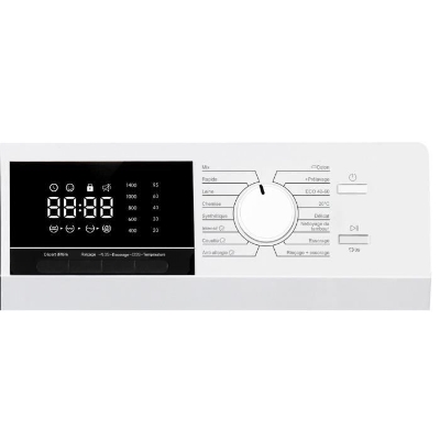 Lave-linge hublot - CONTINENTAL EDISON - CELL8140IW1 - 8kg - Moteur induction - 60 cm - 1400 trs/min - Blanc