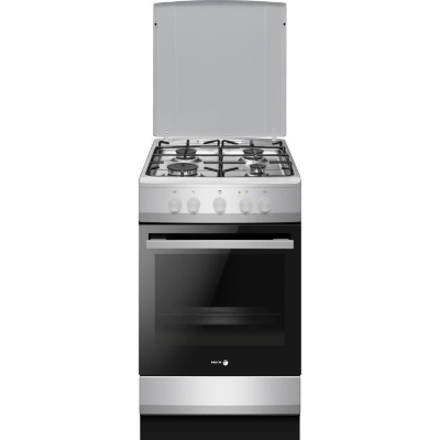Cuisiniere a gaz - FAGOR-FACG202S - 4 foyers - 74 L - 50 x 60 cm - Silver