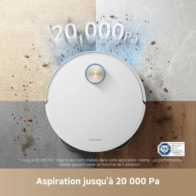 Robot Aspirateur Laveur DREAME X50 Ultra - 220 mn autonomie - 20 000 Pa - Auto-nettoyage