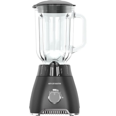 Blender - ARTHUR MARTIN - AMPB40 -Bol en verre gradué 1,5L - 400W - 2 vitesses + pulse - Gris