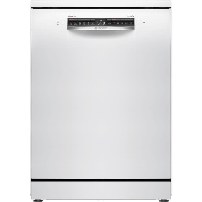 Lave-vaisselle pose libre BOSCH SMS4EMW01F SER4 - 14 couverts - Induction - L60cm - 42 dB - tiroir a couverts - Blanc