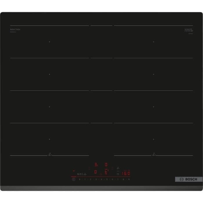 Table induction 60cm - BOSCH SER6 - PXY63KHC1E Noir - 4-foyers - Home Connect