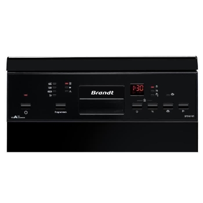 Lave-vaisselle pose libre BRANDT DFS1010B - 10 couverts - Induction - L45cm - 47dB - Noir