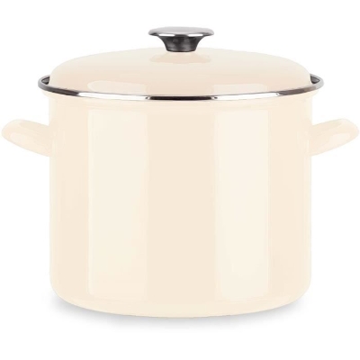 Traiteur - BAUMALU - Tous feux dont induction - Émail 26 x 20 cm - Coloris ivoire