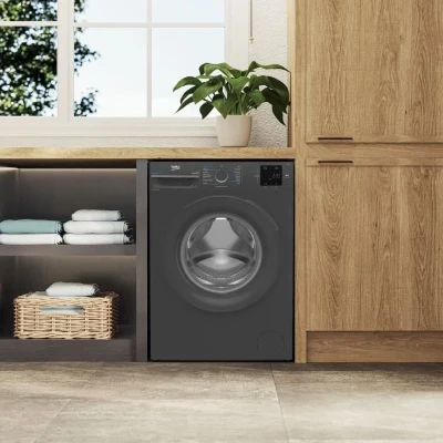 Lave-linge hublot BEKO BM0WU3922FB - 9 kg - Induction - L60cm - 1200 trs/min - Classe A - Noir