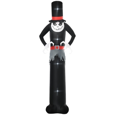 Outsunny 10ft Halloween Inflatable Ghost with LEDs