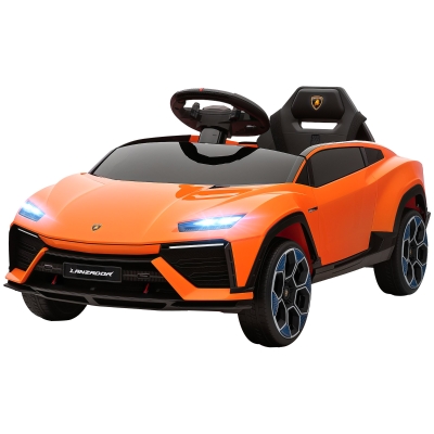 AIYAPLAY Voiture Électrique Enfant Lamborghini Télécommande Orange