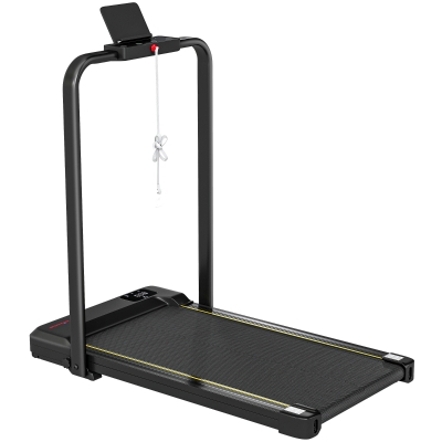 SPORTNOW Cinta de Correr Plegable Inclinado Debajo del Escritorio 2 en 1 con 2.0HP 6 km/h Pantalla LED Control Remoto Negro
