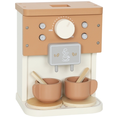 AIYAPLAY Machine à Café Jouet Bois Enfants 3 Ans Marron