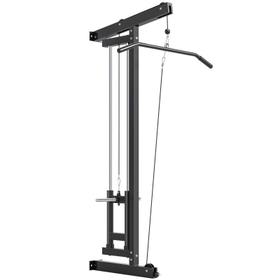 SPORTNOW Rudermaschine für Training, wandmontiertes Fitnessgerät, Kabelmaschine für Heimfitnessstudio, Stahl, Schwarz