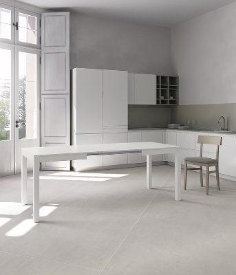 E-STYLO Tavolo allungabile moderno, perfetto per chi desidera ottimizzare gli spazi senza rinunciare a stile e funzionalità, 80cm X 130/210cm H. 76cm