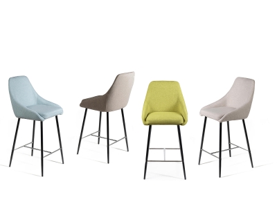 E-STYLO Sgabello da cucina moderno, caratterizzato da un design elegante e confortevole che unisce stile e funzionalità, 46cm X 49cm H. 97cm