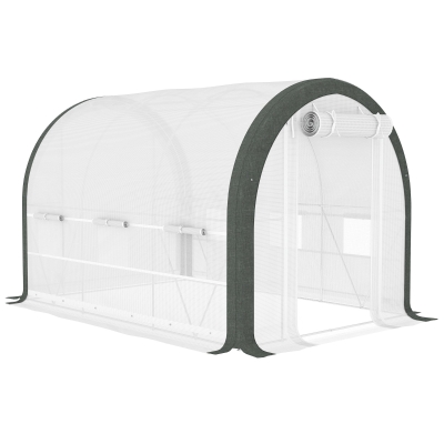 Polytunnel Greenhouse 296L x 200W x 200Hcm White