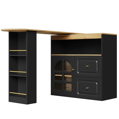 Credenza girevole a 360°, Nero