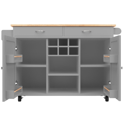 Îlot de cuisine moderne, Gris