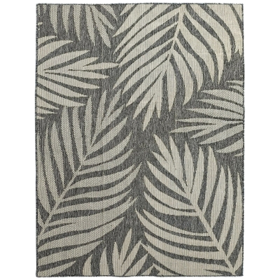 HOMCOM Indoor Outdoor UV-Resistant Rug Grey 230x160cm