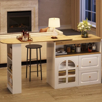 Bancone girevole a 360°, Bianco