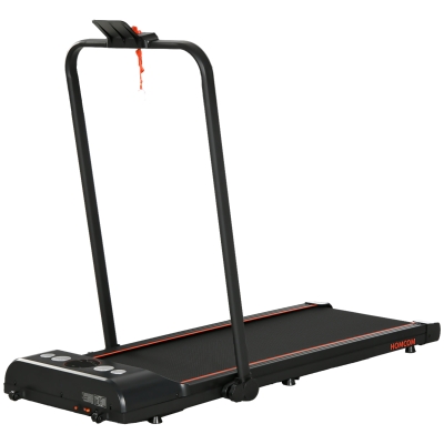 HOMCOM Foldable Walking Treadmill LED Display for Home