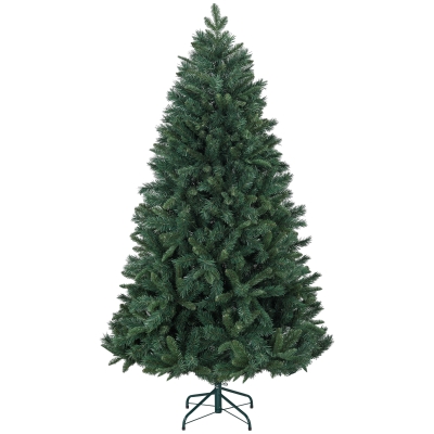 HOMCOM Sapin Artificiel 180cm 1061 Branches Support Acier Vert