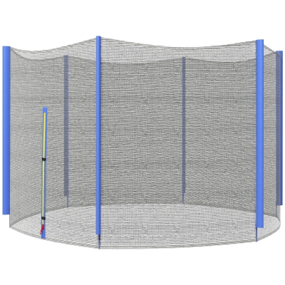 SPORTNOW Filet Sécurité Trampoline Ø305cm Porte Zipée
