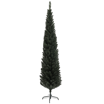 HOMCOM Sapin Artificiel 195cm Vert Base Acier 390 Branches