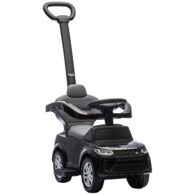 AIYAPLAY Land Rover Baby Push Car with Handle Black