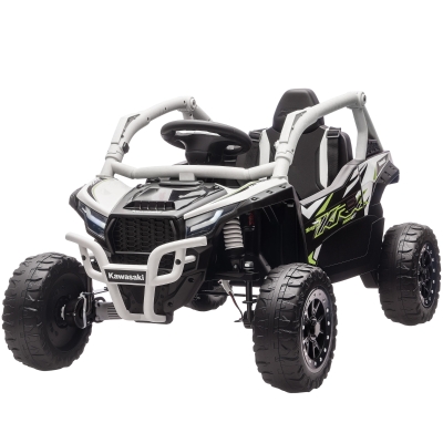 AIYAPLAY Véhicule Électrique Enfants 12V LED Télécommande Gris