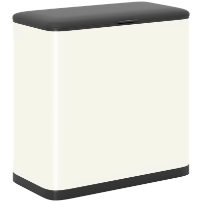 HOMCOM 8L Hanging Kitchen Bin with Lid for Cabinet Door