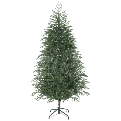 HOMCOM Albero di Natale Artificiale 180cm 1814 Rami Base Metallo