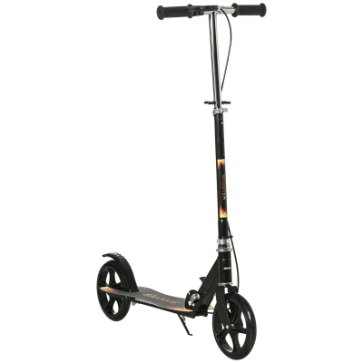 HOMCOM Foldable children's scooter with height-adjustable handlebar and dual brake 86 x 35 x 93-103 cm black