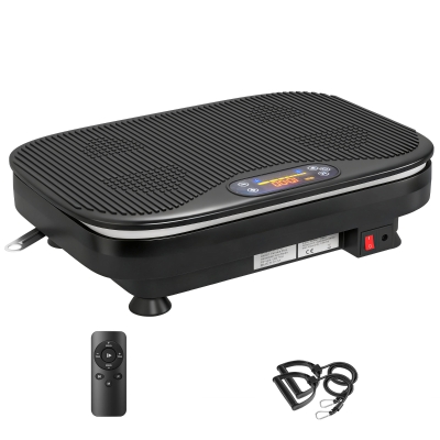 SPORTNOW Plateforme Vibrante Fitness Bluetooth 99 Niveaux Noir