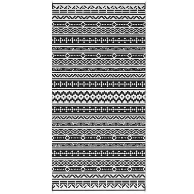 Outsunny Outdoor Teppich robuster Wetterfest Outdoorteppich, Carpet mit Boho-Style, Outdoor-Teppich für Wohnzimmer Balkon