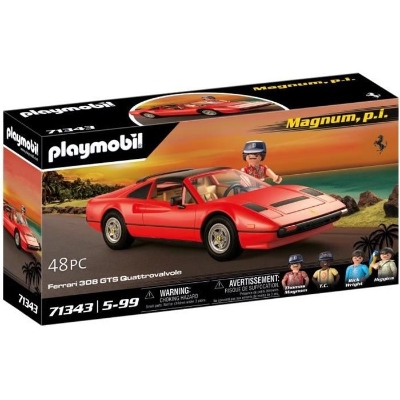 PLAYMOBIL 71343 Magnum Ferrari 308GT, Classic cars, Adulte, Voiture de collection, 48 pieces
