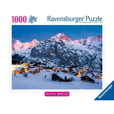 Puzzle 1000 pieces L‘Oberland bernois, Mürren (Highlights), Adultes & enfants, Des 14 ans, Puzzle de qualité supérieure, 12000254, R