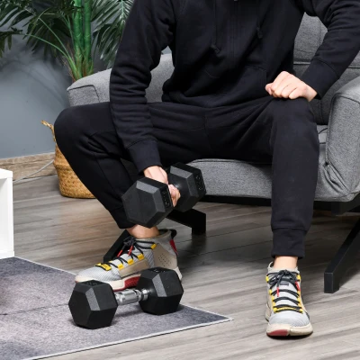 HOMCOM Manubri 12.7x11x8.6cm Nero