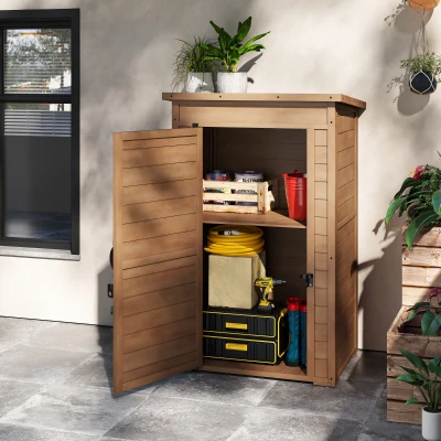 Dulapior Depozitare Exterior, Lemn, Spatiu Compact