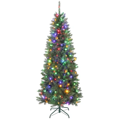 HOMCOM 180 cm albero artificiale di luci con 810 LED