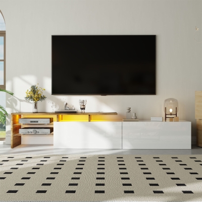 Mobile TV con illuminazione LED, Colore naturale+Bianco