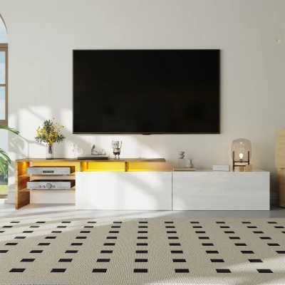 Mobile TV con illuminazione LED, Colore naturale+Bianco