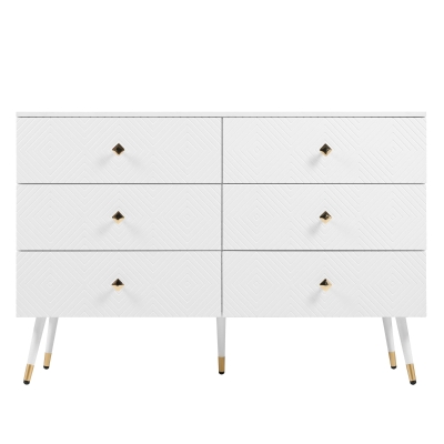 Cassettiera a 6 cassetti, Bianco
