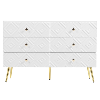 Cassettiera a 6 cassetti, Bianco