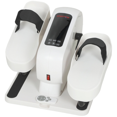 SPORTNOW Mini Elliptique Sous Bureau 12 Vitesses Écran LED