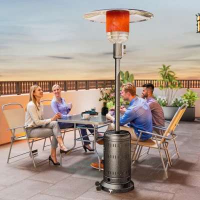 Outsunny Riscaldatore Esterno con Spegnimento Automatico Marrone