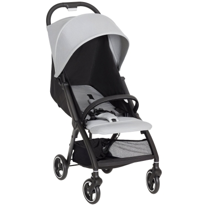 AIYAPLAY Lightweight Travel Stroller with Canopy Light Grey