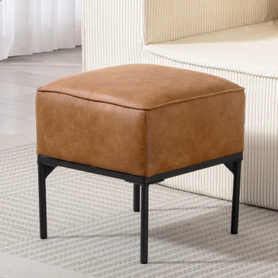 HOMCOM Poggiapiedi 40x40x46 cm Marrone