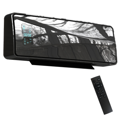 HOMCOM Wall-Mounted Ceramic Heater 2000W Black