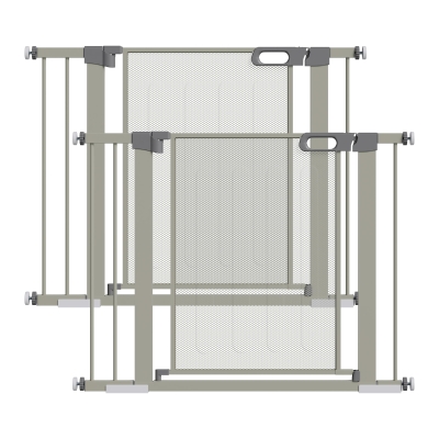 PawHut Barrières Animaux 75-103cm Fermeture Auto Double Verrou
