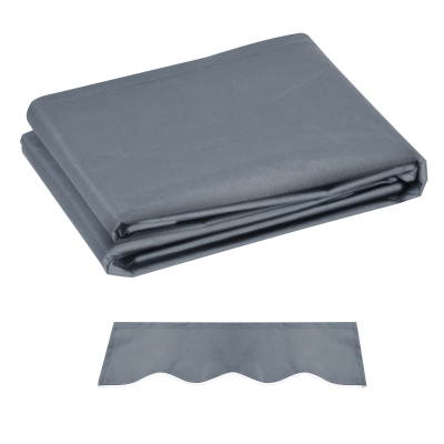 Outsunny Tecido de Substituição para Toldo 2,8x2,5 m Tecido de Reposição com Proteção UV 50+ Impermeável  Cinzento