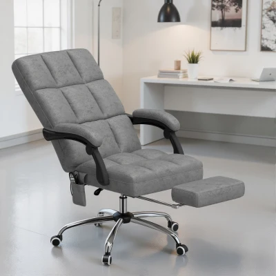 Vinsetto Ergonomic Massage Office Chair Charcoal Grey