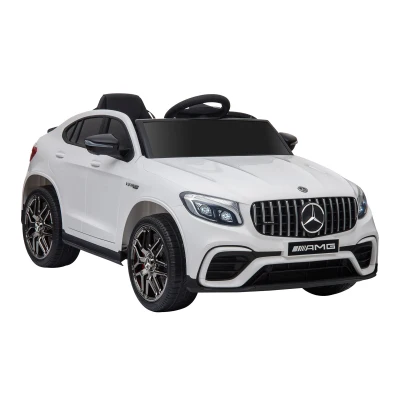 HOMCOM Macchina Bambini 3-5 Anni Mercedes e Telecomando Bianco